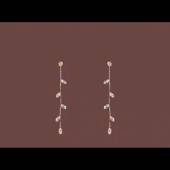 Silver 925 stylish long earrings - Picture 3 of 3